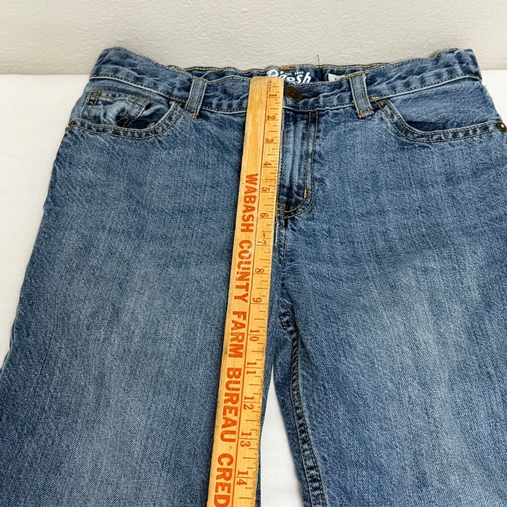 OshKosh Bgosh Kids Classic Straight Blue Jeans Medium Wash‎ Denim Boys 7 Husky